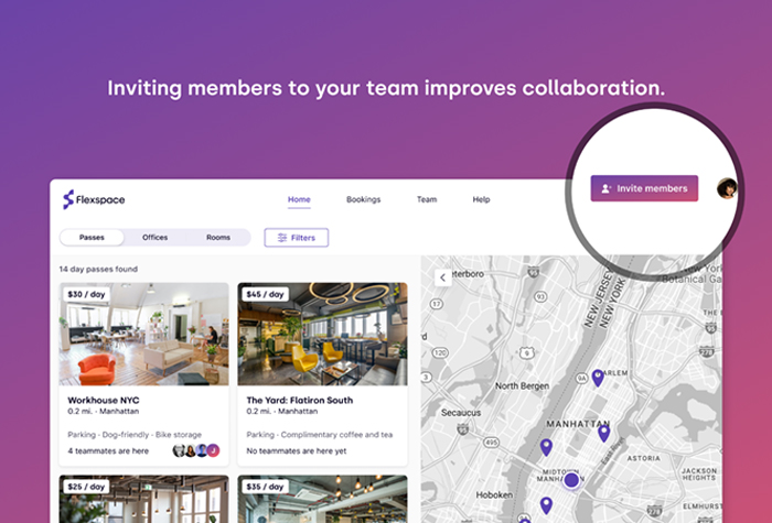 Making team collaboration even easier with Flexspace Invites