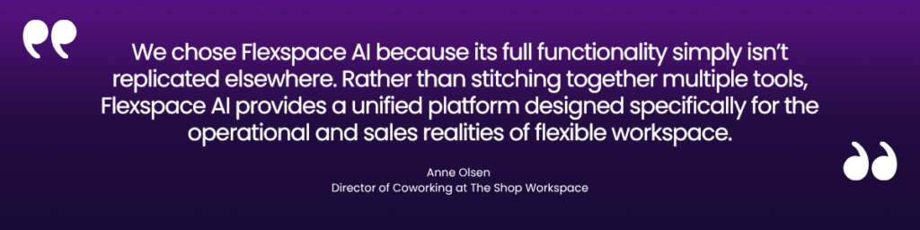 The Shop Workspace and Flexspace AI